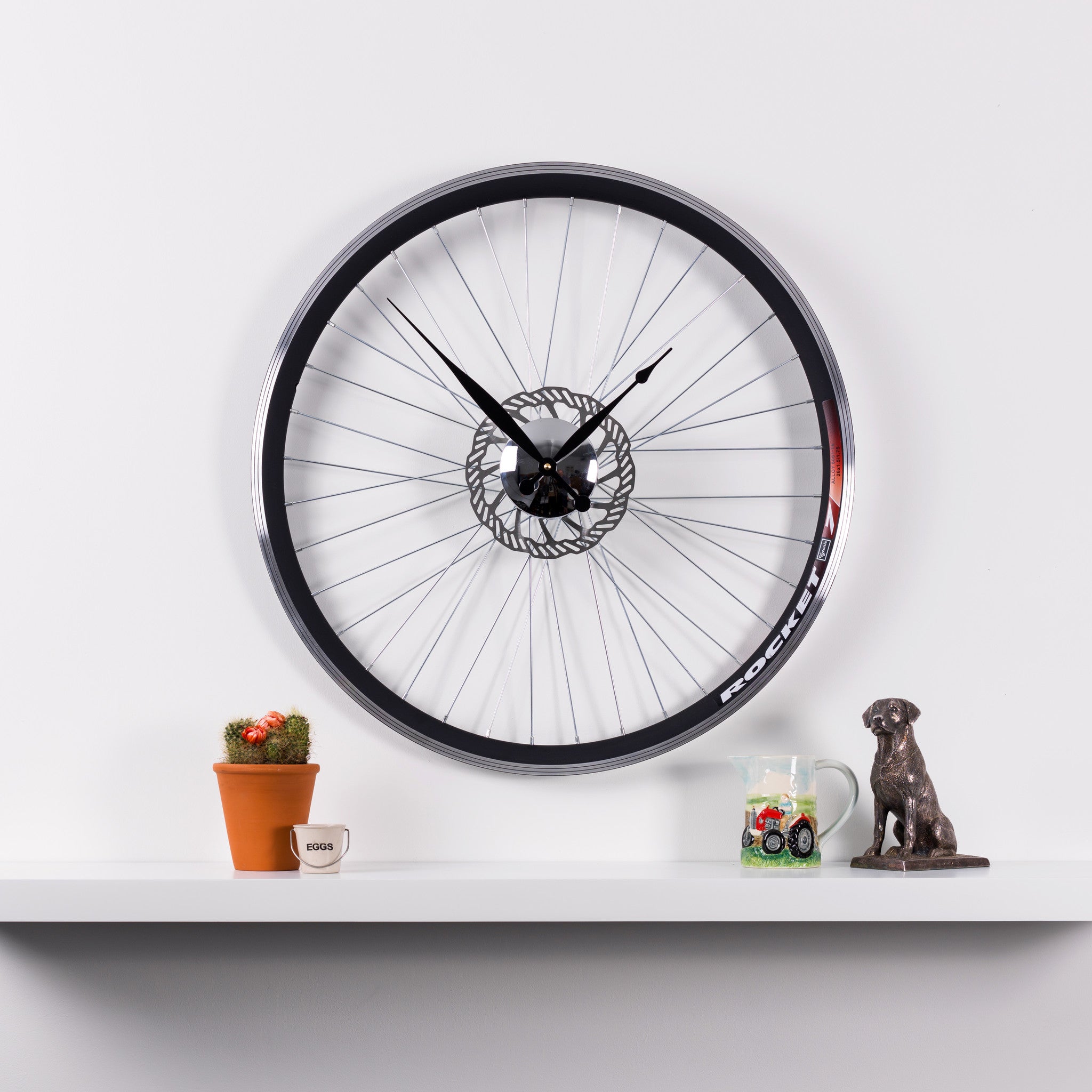 RACING BIKE WHEEL CLOCK with BRAKE DISC  Size - 22.5 inch