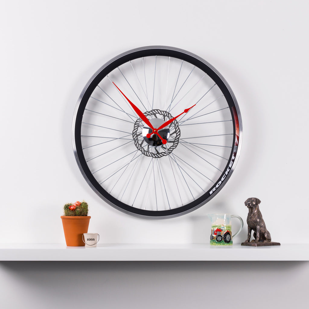 RACING BIKE WHEEL CLOCK with BRAKE DISC  Size - 22.5 inch